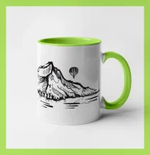 Nový Zéland nápis a hory Aoraki -  Mount Cook