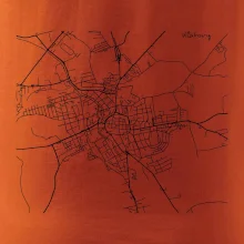 Mapy měst černobílé Klatovy