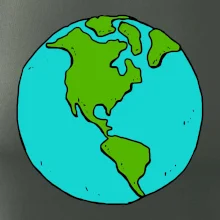 Planeta na prsu - Amerika