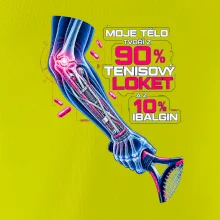 Moje tělo tvoří z 90 % tenisový loket