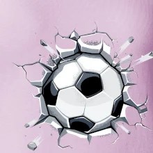 Fotbalový míč v triku