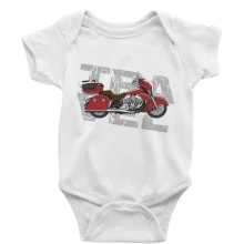 Cestovní motorka Amerika červená