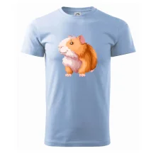 Morče - kreslené, bílo oranžové