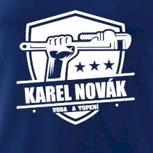 Instalatér - Erb vlastní nápis