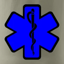 Rescue - Hvězda na prsu +  nápis na zádech