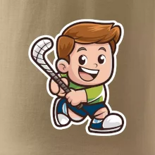 Ikona pozemní hokej kluk