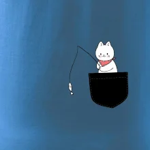 Kočka s rybou v kapse