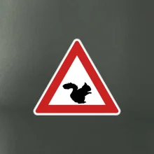 Dopravní značka - Pozor veverka
