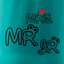 Mr, Mrs a Jr rodinná trička