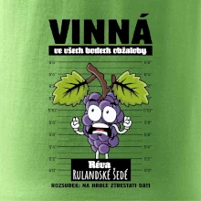 Vinná réva odsouzena Rulandské šedé