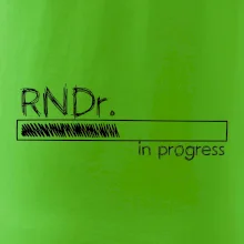 In progress titul RNDr. doktor / doktorka přírodních věd