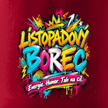 Listopadový borec barevné graffiti a energie