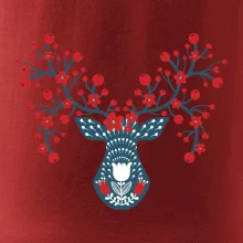 Folklor - jelen s červenými plody