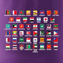 Vlajky států - Asie