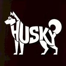 Husky nápis v těle