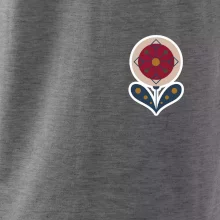 Folklor na prsu květina kulatá