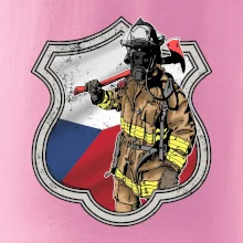 Hasič erb - Česká vlajka