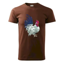 Kohout kreslený bílý