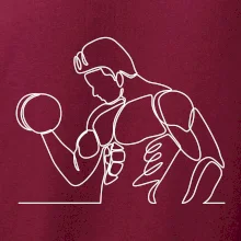 Fitness muž jedním tahem