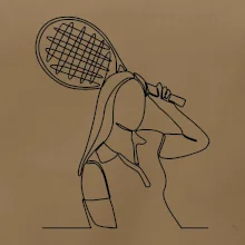 Tenistka  jednim tahem