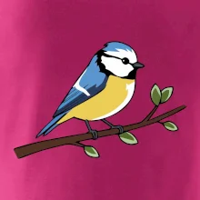 Sýkorka modřinka na větvi