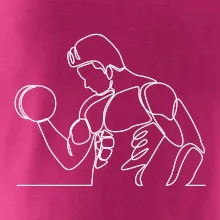 Fitness muž jedním tahem