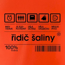 Čárový kód - řidič šaliny