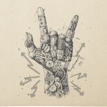 Metal mechanical ruka