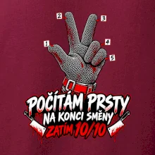 Řezník počítám prsty na konci směny