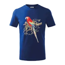 Papoušek na listnatém stromě