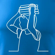 Student a kniha jedním tahem