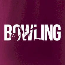 Bowling nápis kuželky