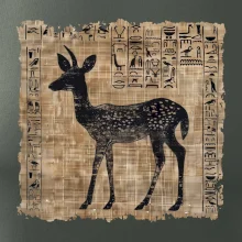 Egyptské hieroglyfy srnka