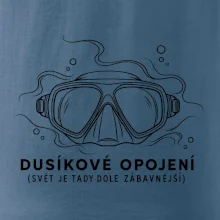 Dusíkové opojení potápěčská maska s vlnícími se linkami
