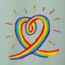 Srdce pride duha kreslená