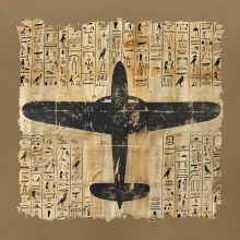 Egyptské hieroglyfy letadlo