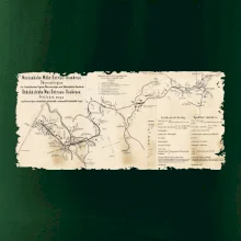 Mapa Báňské dráhy z Moravské Ostravy do Doubravy