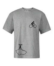 Mapa ČR + kolo na prsu