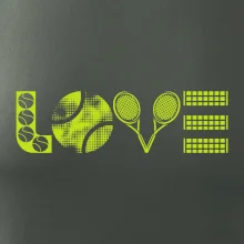 Tenis love nápis