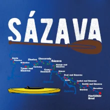 Mapa řeky Sázavy