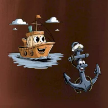 Parové triko - Loď a kotva