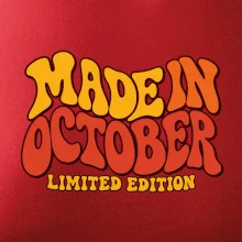 Made in october limited edition retro vlnité písmo