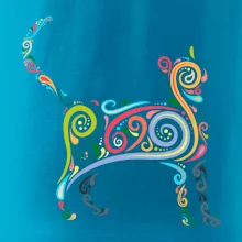 Kočka barevné křivky