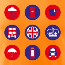 Anglie symboly v kruzích