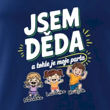Děda a jeho parta (obrázky a jména vnuků)
