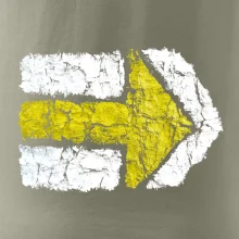 Párová turistická značka žlutá