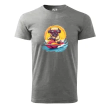 Mops na vodním skútru Mops na vodním skútru
