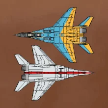 Mig 29 Fulcrum ze spoda a ze zhora