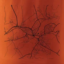 Mapy měst černobílé Turnov