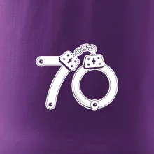 Narozeninové tričko pro policajta - pouta 70